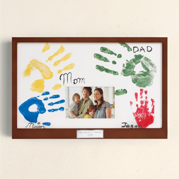 family handprint picture frame by RedEnvelope
