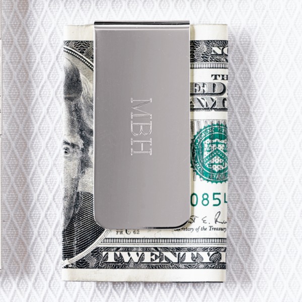 silver-plated money clip