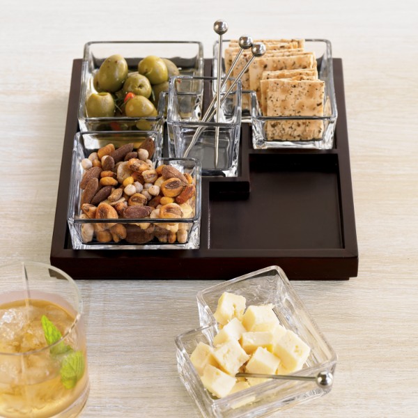 cubist appetizer serving set