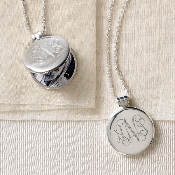 signet locket necklace