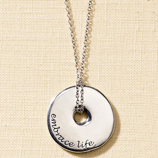 embrace life necklace